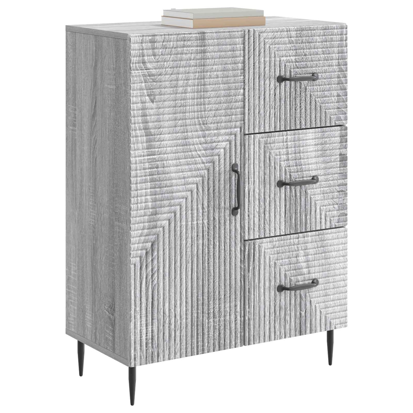 Dressoir met lade Grijs sonoma 66 x 34,5 x 89,5 cm Bewerkt hout