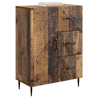Dressoir met lade Oud hout 66 x 34,5 x 89,5 cm Bewerkt hout