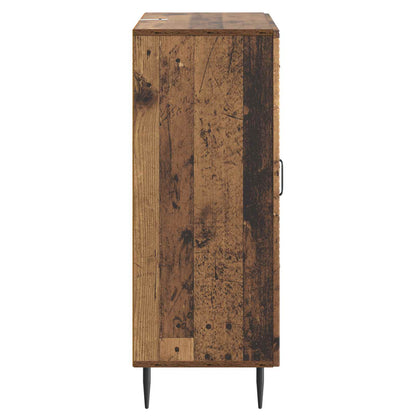 Dressoir met lade Oud hout 66 x 34,5 x 89,5 cm Bewerkt hout