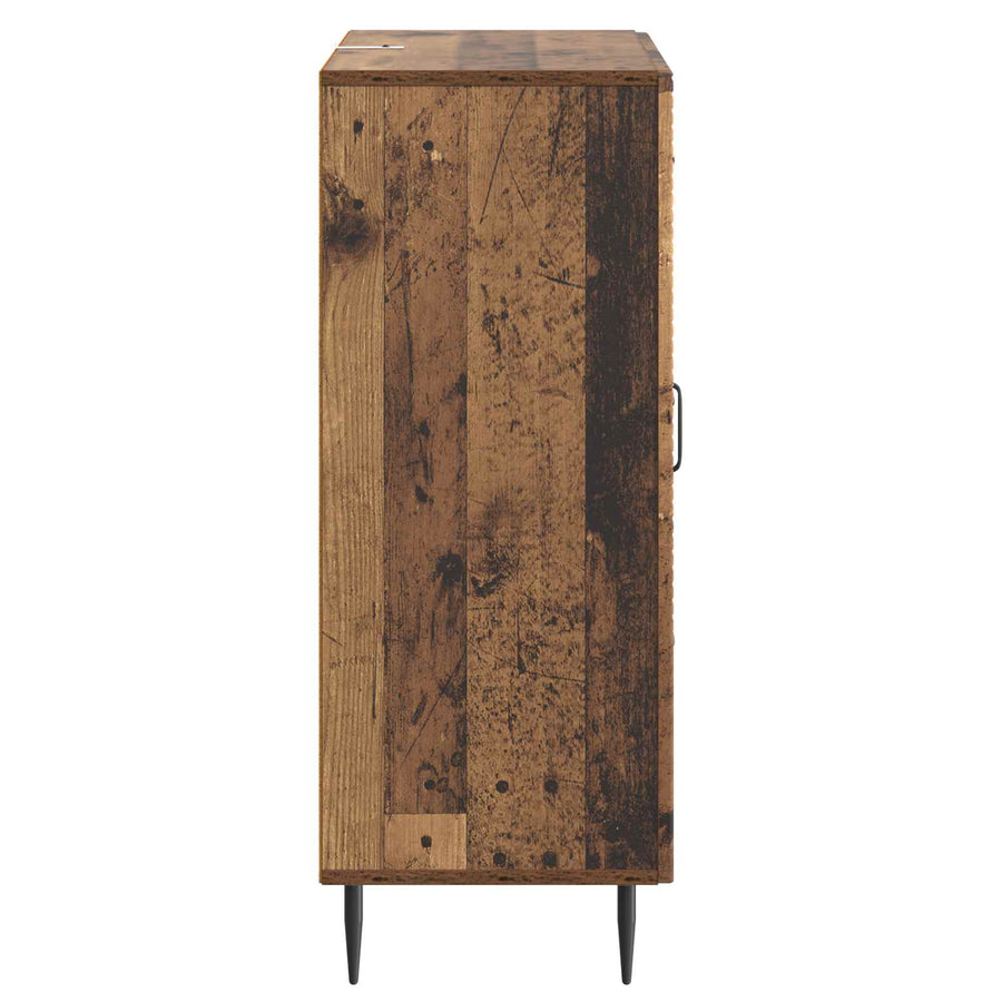Dressoir met lade Oud hout 66 x 34,5 x 89,5 cm Bewerkt hout