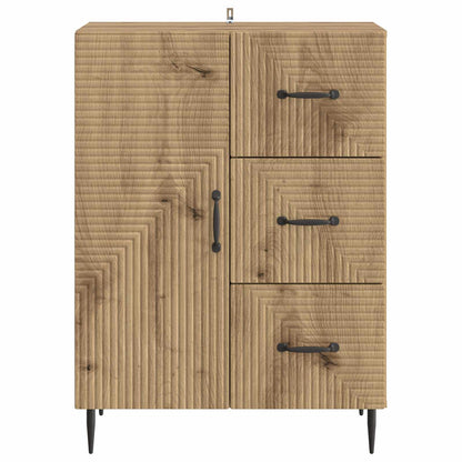 Dressoir Artisanaal eiken 66 x 34,5 x 89,5 cm Bewerkt hout