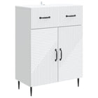Dressoir wit 66x34,5x89,5 cm bewerkt hout