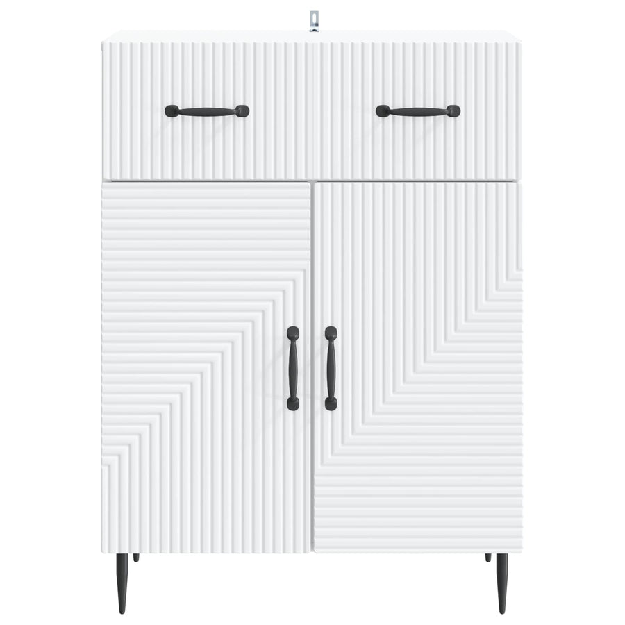 Dressoir met lade Wit 66 x 34,5 x 89,5 cm Bewerkt hout