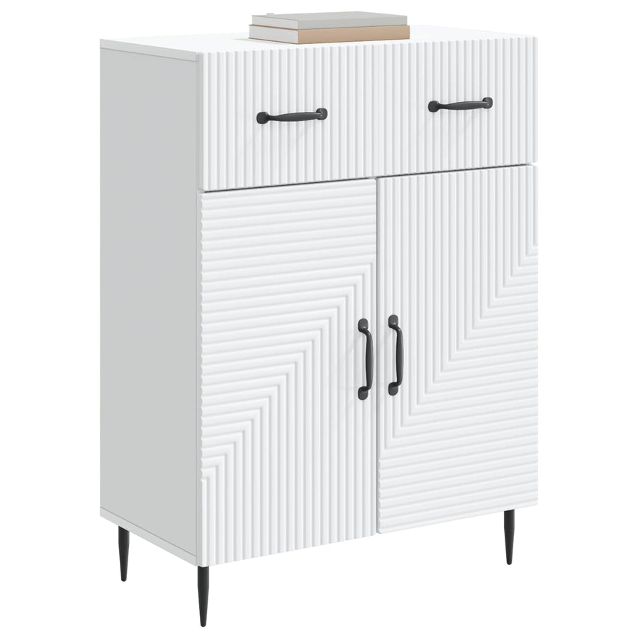 Dressoir met lade Wit 66 x 34,5 x 89,5 cm Bewerkt hout
