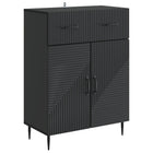 Sideboard with drawer Black 66 x 34.5 x 89.5 cm Engineered wood