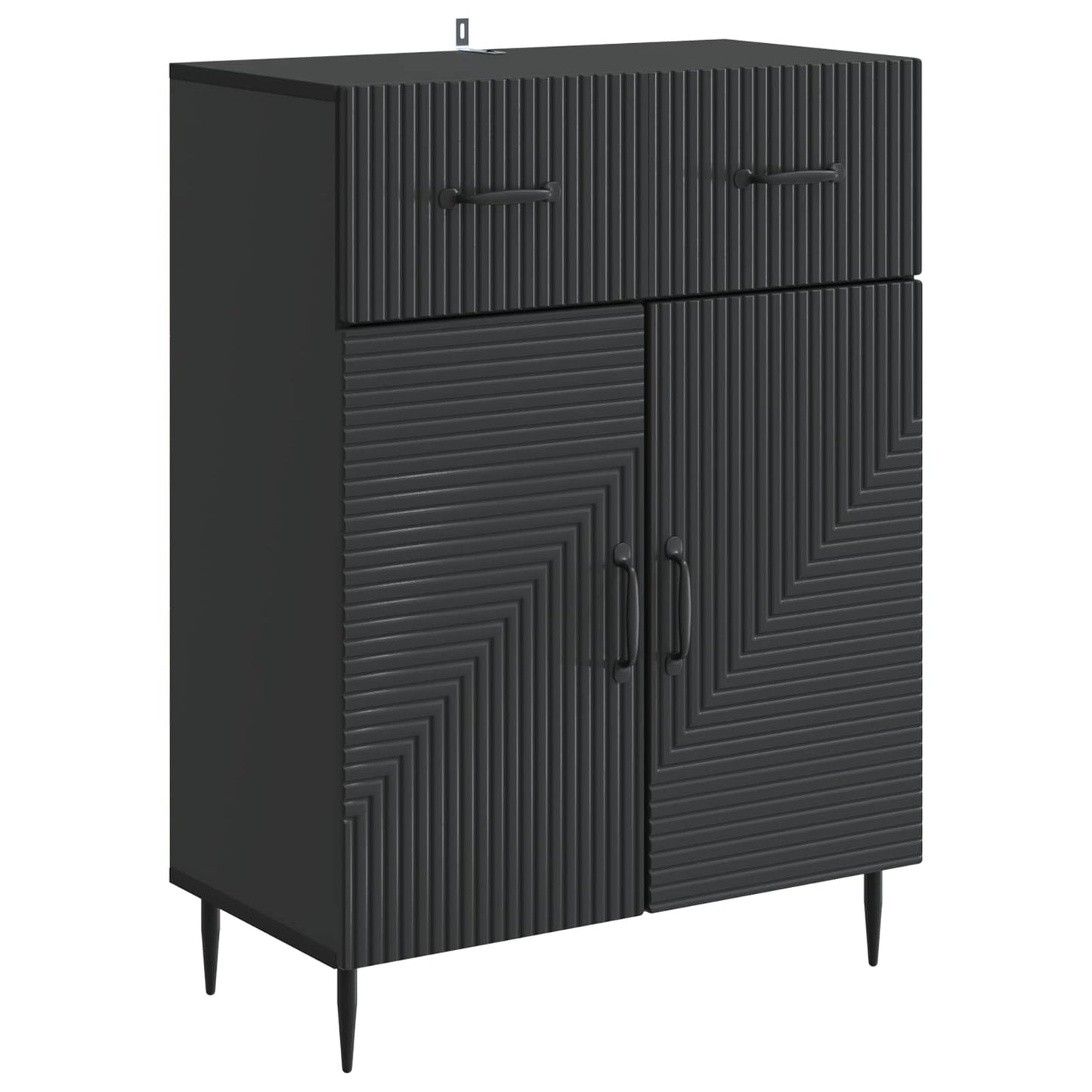 Dressoir met lade Zwart 66 x 34,5 x 89,5 cm Bewerkt hout
