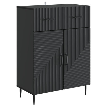 Dressoir met lade Zwart 66 x 34,5 x 89,5 cm Bewerkt hout