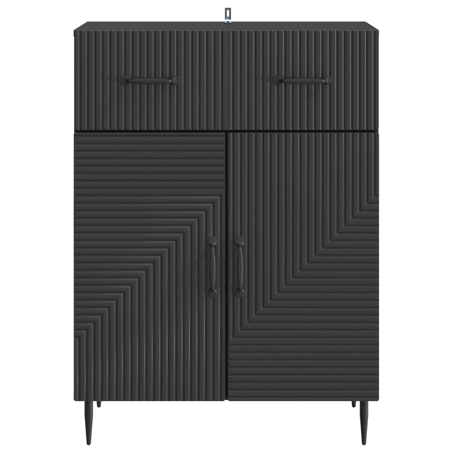 Dressoir met lade Zwart 66 x 34,5 x 89,5 cm Bewerkt hout