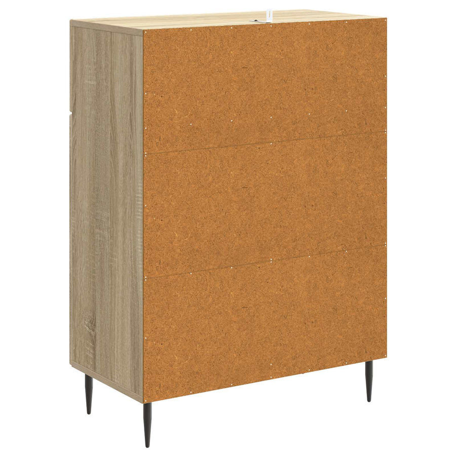 Dressoir met lade Sonoma Eiken 66 x 34,5 x 89,5 cm Bewerkt hout