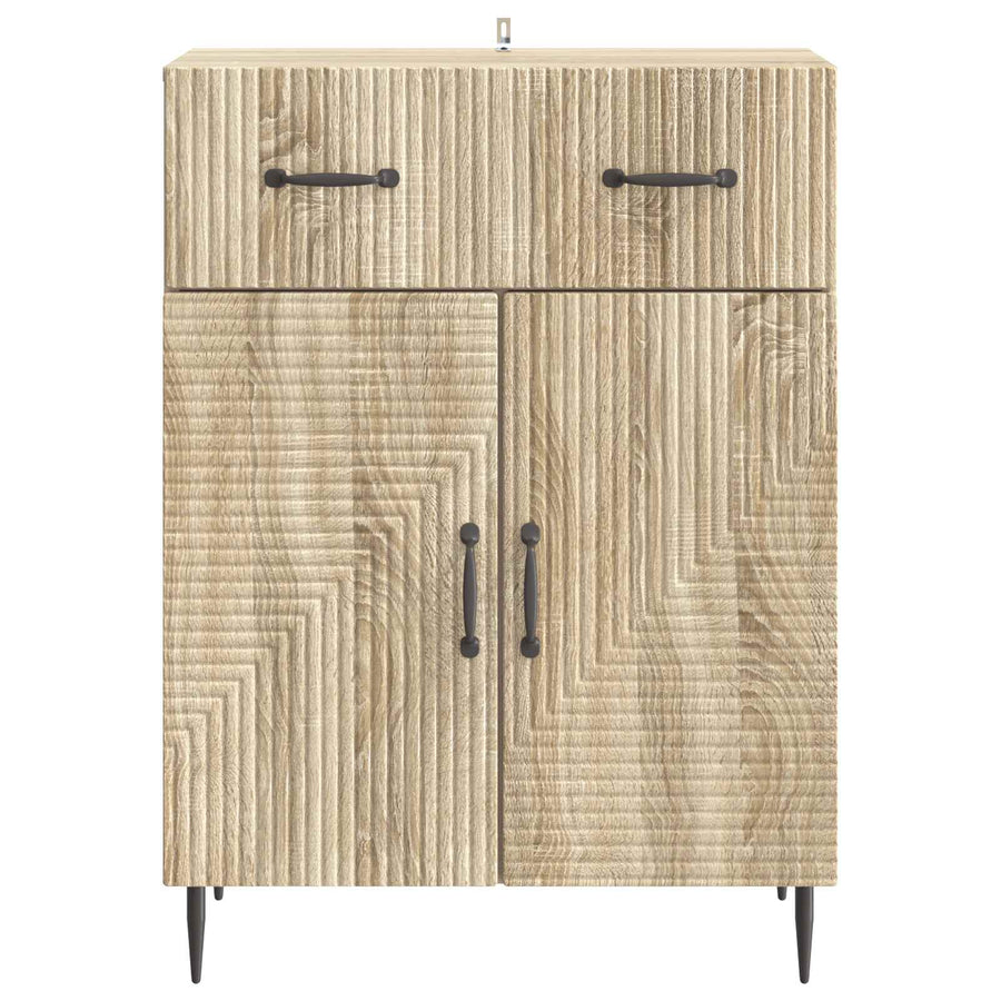 Dressoir met lade Sonoma Eiken 66 x 34,5 x 89,5 cm Bewerkt hout