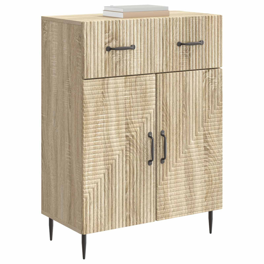 Dressoir met lade Sonoma Eiken 66 x 34,5 x 89,5 cm Bewerkt hout
