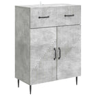 Dressoir betongrijs 66x34,5x89,5 cm bewerkt hout