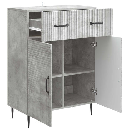 Dressoir met lade Betongrijs 66 x 34,5 x 89,5 cm Bewerkt hout