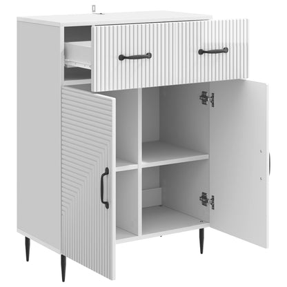 Dressoir Hoogglans Wit 66 x 34,5 x 89,5 cm Bewerkt hout