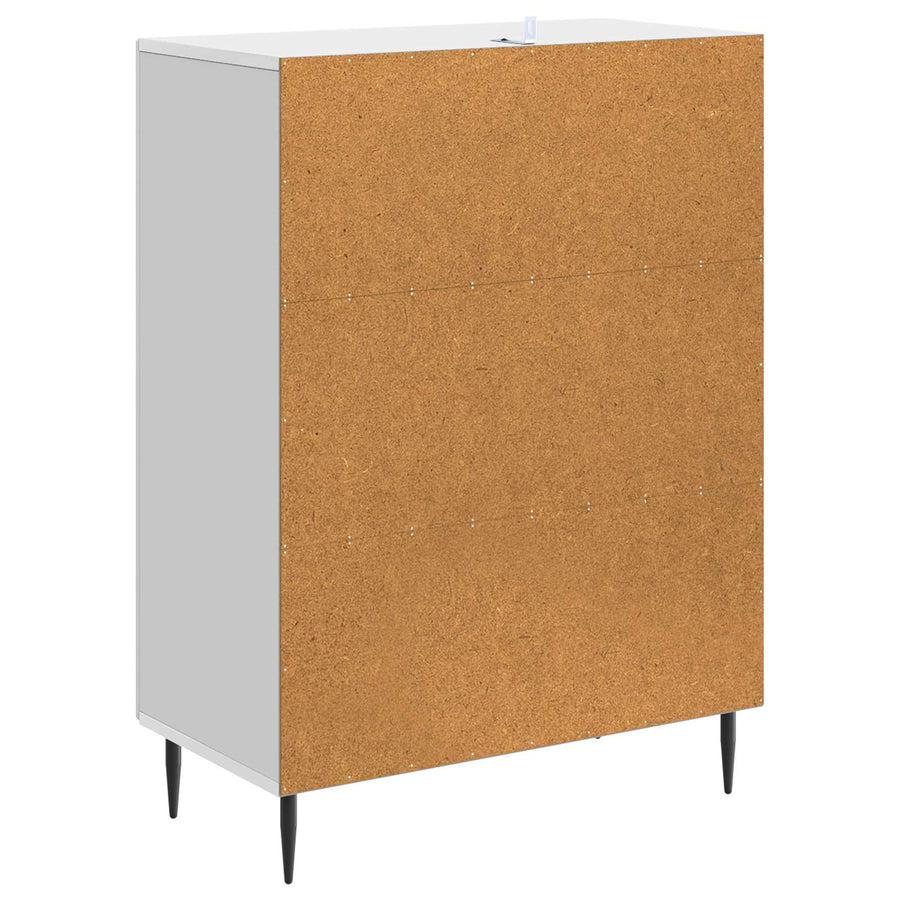 Dressoir Hoogglans Wit 66 x 34,5 x 89,5 cm Bewerkt hout