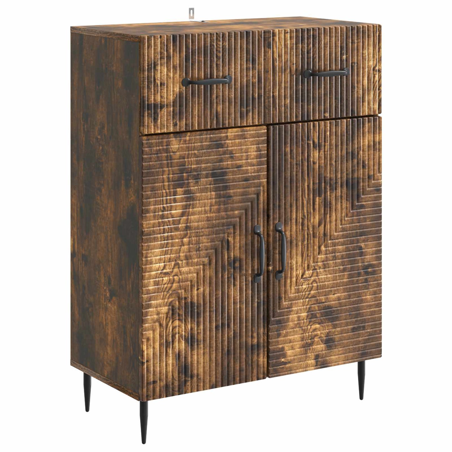 Dressoir Gerookt eiken 66 x 34,5 x 89,5 cm Bewerkt hout