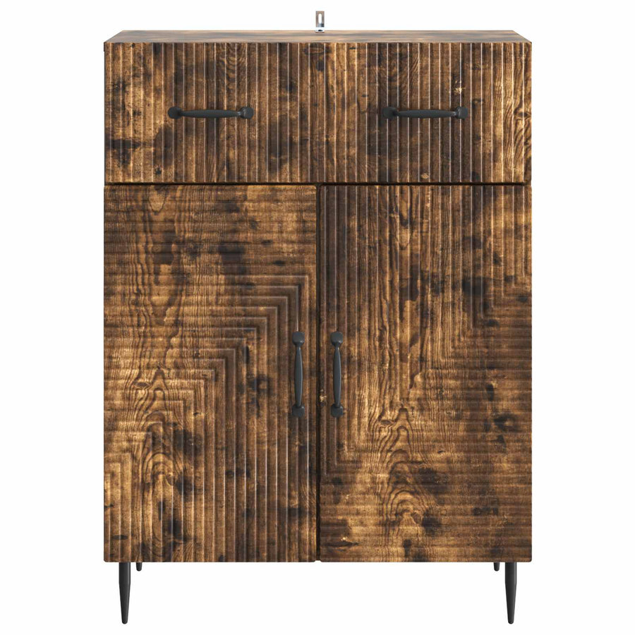 Dressoir Gerookt eiken 66 x 34,5 x 89,5 cm Bewerkt hout