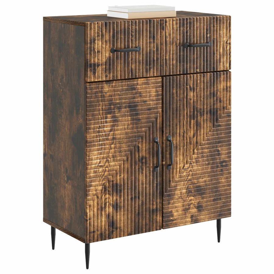 Dressoir Gerookt eiken 66 x 34,5 x 89,5 cm Bewerkt hout