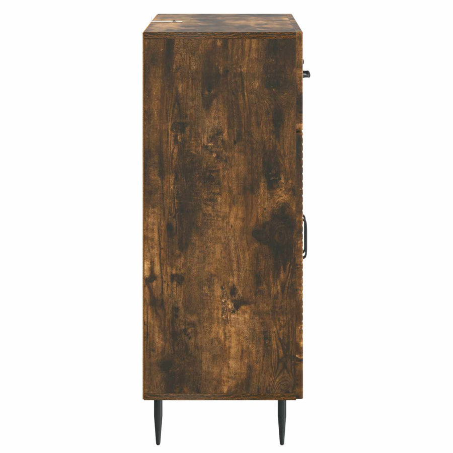 Dressoir Gerookt eiken 66 x 34,5 x 89,5 cm Bewerkt hout