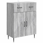 Sideboard with drawer Grey Sonoma 66 x 34.5 x 89.5 cm Engineered wood