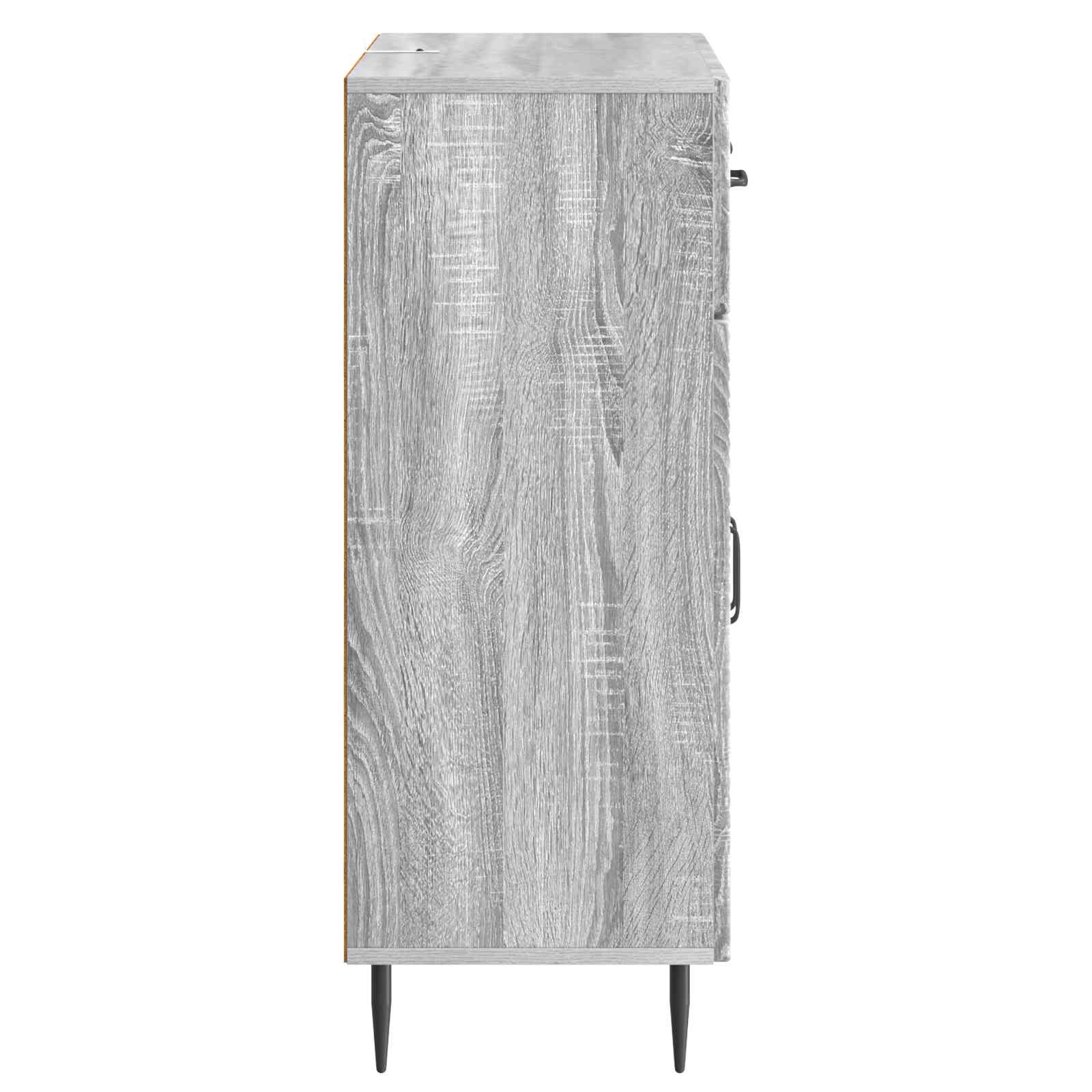 Dressoir met lade Grijs sonoma 66 x 34,5 x 89,5 cm Bewerkt hout