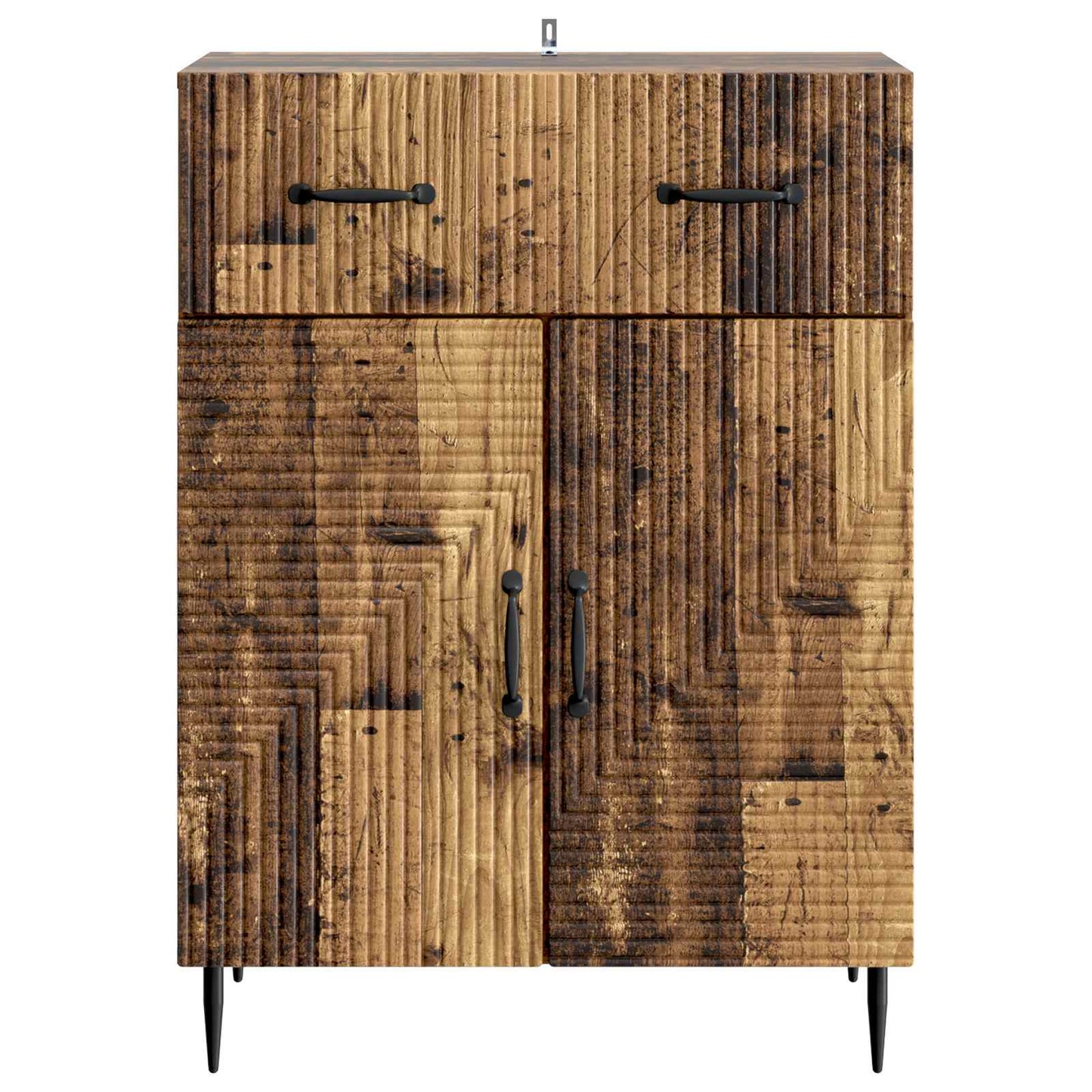 Dressoir met lade Oud hout 66 x 34,5 x 89,5 cm Bewerkt hout