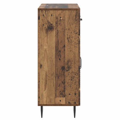 Dressoir met lade Oud hout 66 x 34,5 x 89,5 cm Bewerkt hout
