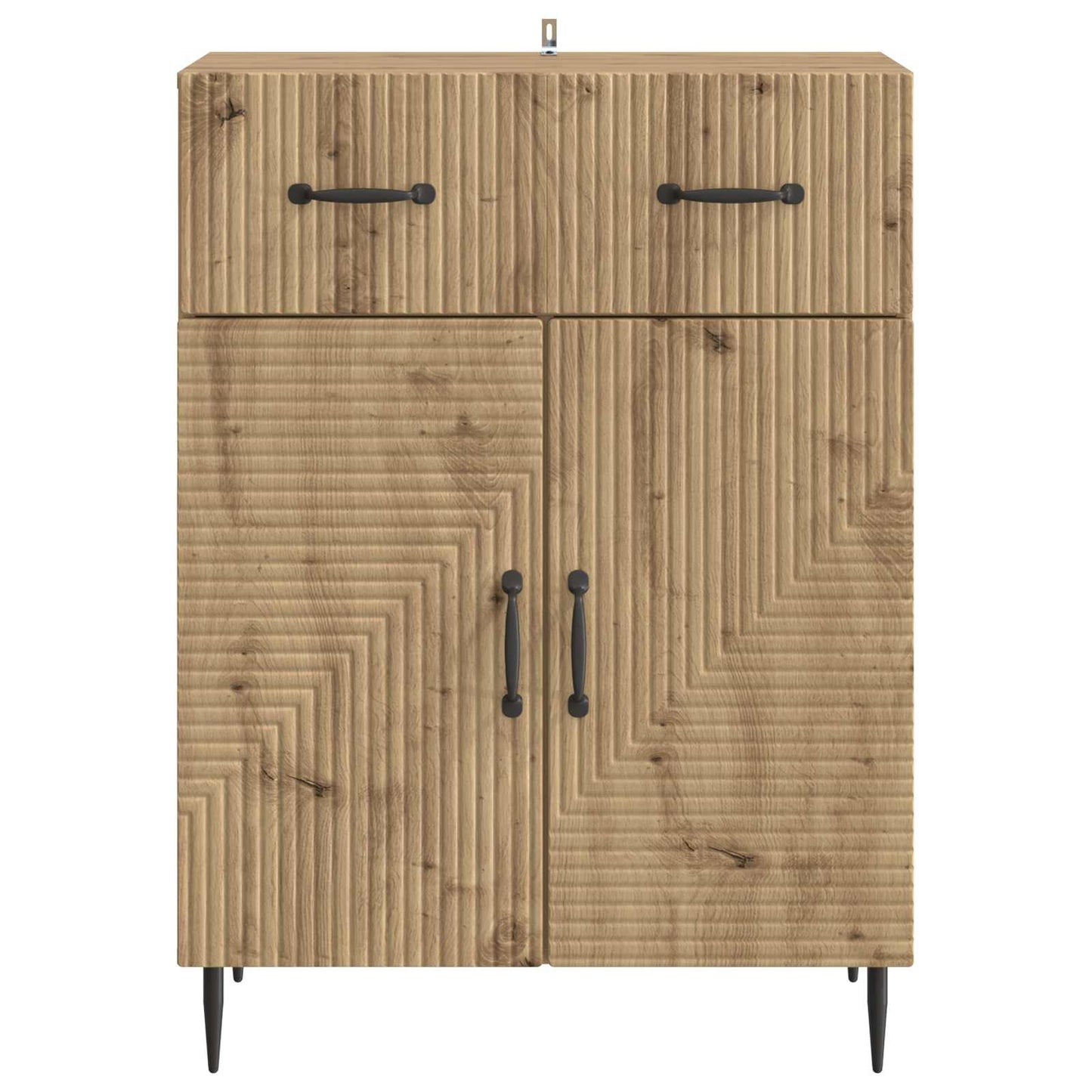 Dressoir Artisanaal eiken 66 x 34,5 x 89,5 cm Bewerkt hout