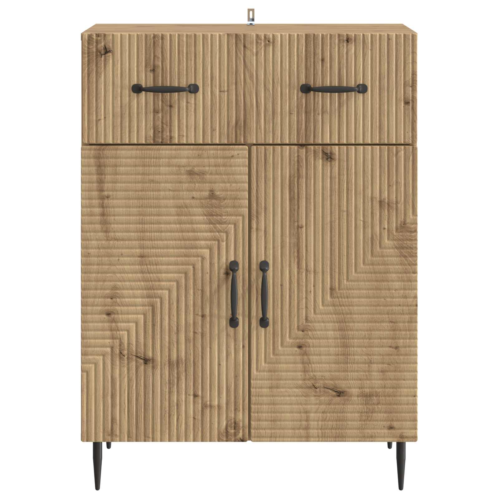 Dressoir Artisanaal eiken 66 x 34,5 x 89,5 cm Bewerkt hout