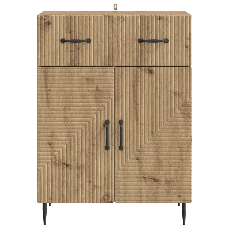 Dressoir Artisanaal eiken 66 x 34,5 x 89,5 cm Bewerkt hout