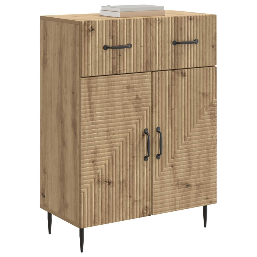 Dressoir Artisanaal eiken 66 x 34,5 x 89,5 cm Bewerkt hout
