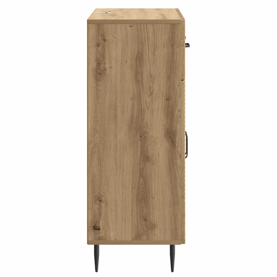 Dressoir Artisanaal eiken 66 x 34,5 x 89,5 cm Bewerkt hout