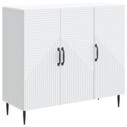 Dressoir wit 89x34,5x80 cm bewerkt hout