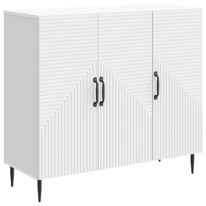 Dressoir Wit 89 x 34,5 x 80 cm Bewerkt hout