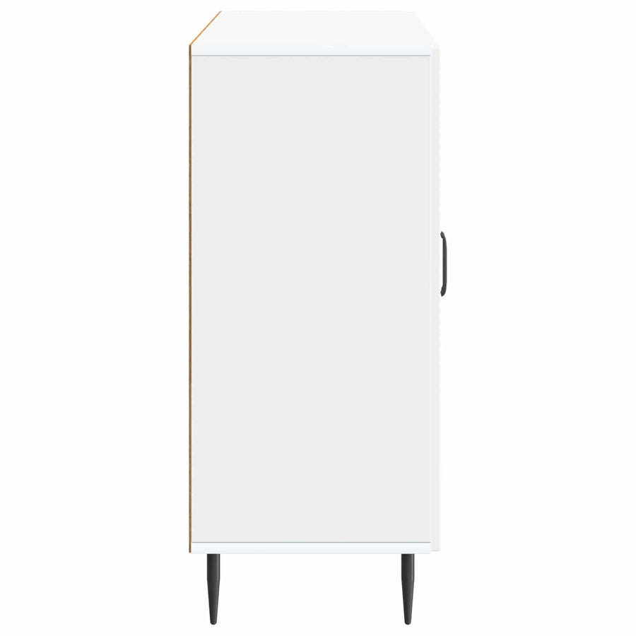 Dressoir Wit 89 x 34,5 x 80 cm Bewerkt hout