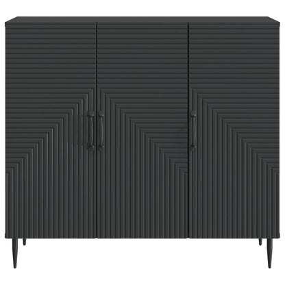 Dressoir Zwart 89 x 34,5 x 80 cm Bewerkt hout