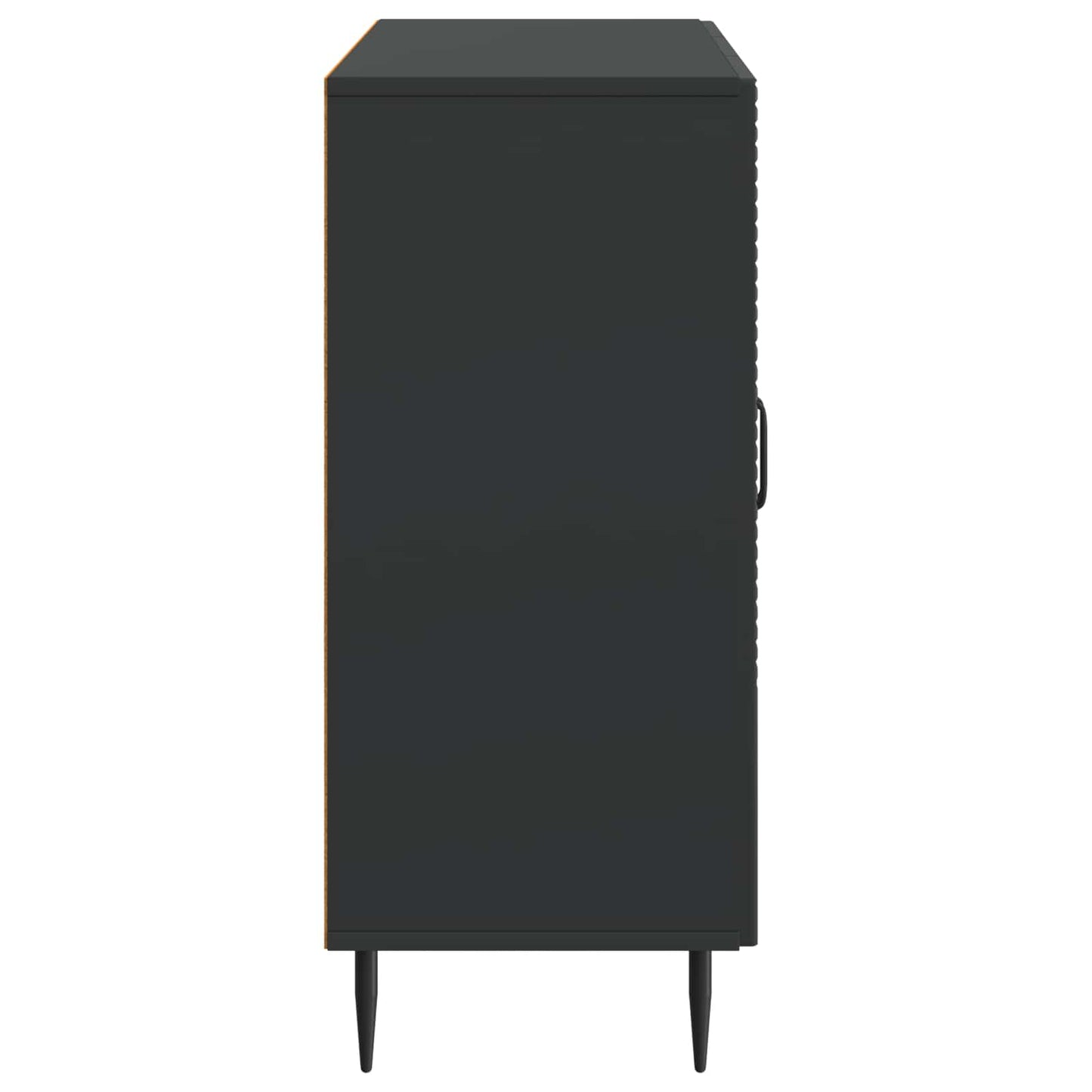 Dressoir Zwart 89 x 34,5 x 80 cm Bewerkt hout