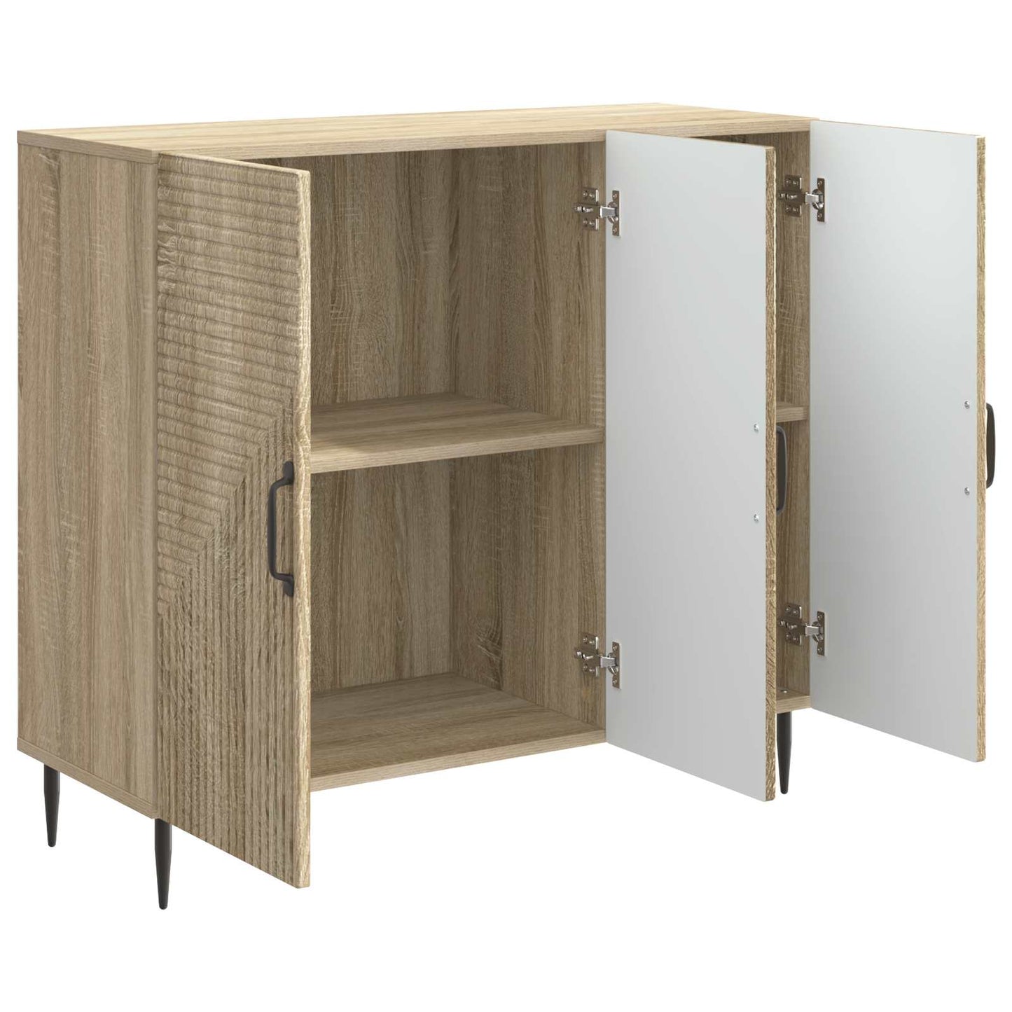 Dressoir Sonoma Eiken 89 x 34,5 x 80 cm Bewerkt hout