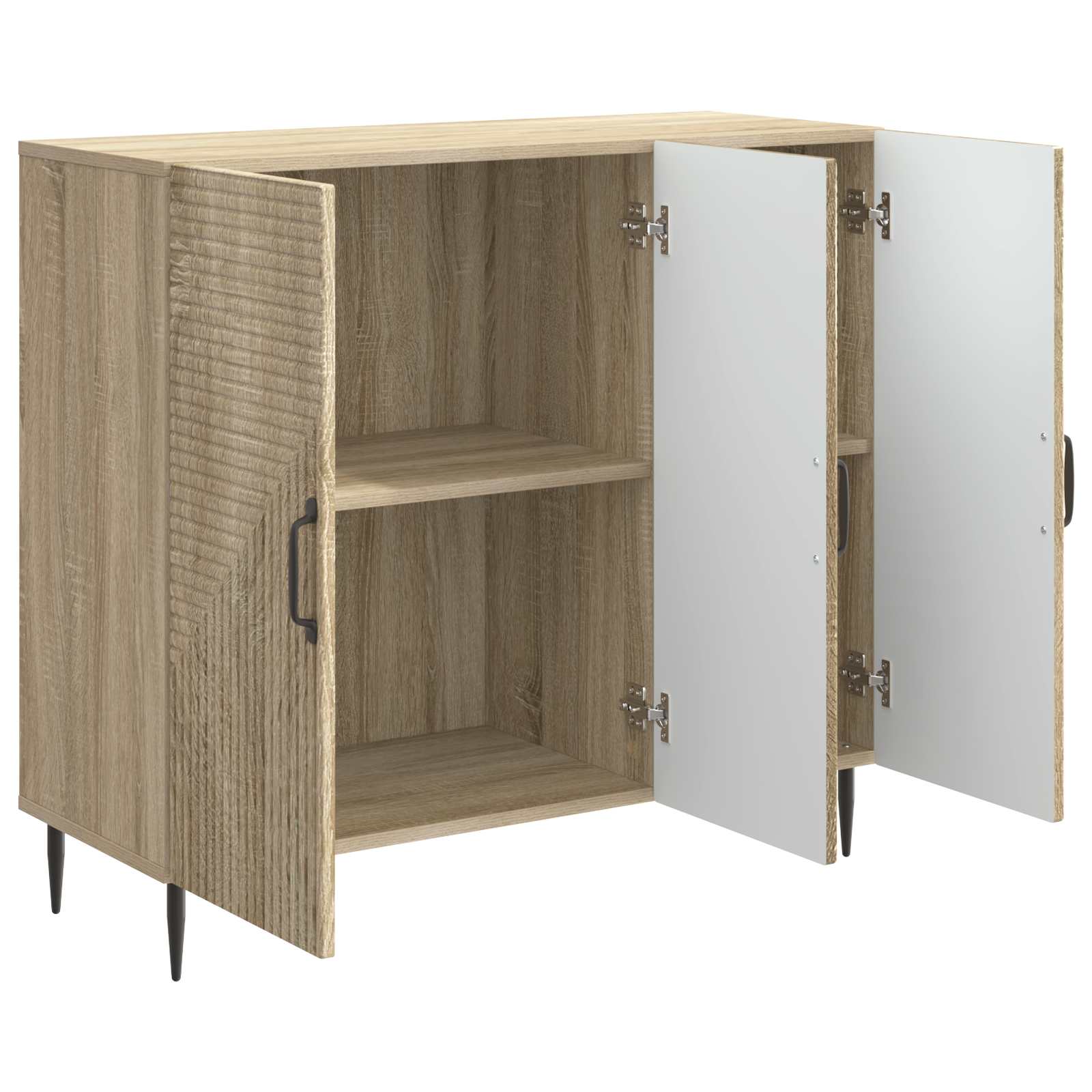 Dressoir Sonoma Eiken 89 x 34,5 x 80 cm Bewerkt hout