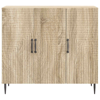 Dressoir Sonoma Eiken 89 x 34,5 x 80 cm Bewerkt hout