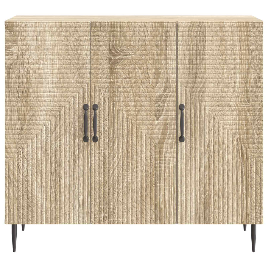 Dressoir Sonoma Eiken 89 x 34,5 x 80 cm Bewerkt hout