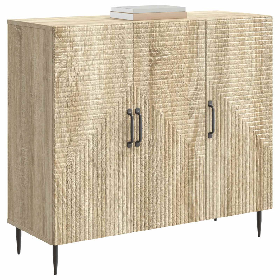 Dressoir Sonoma Eiken 89 x 34,5 x 80 cm Bewerkt hout