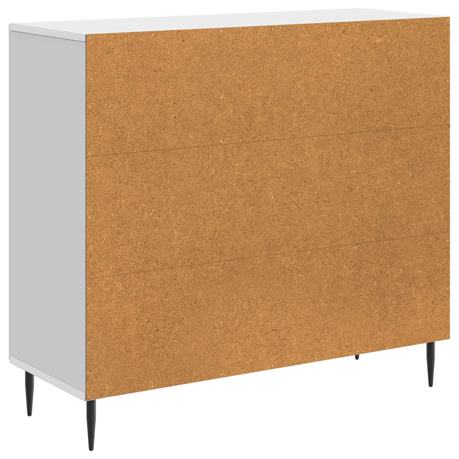 Dressoir Hoogglans Wit 89 x 34,5 x 80 cm Bewerkt hout