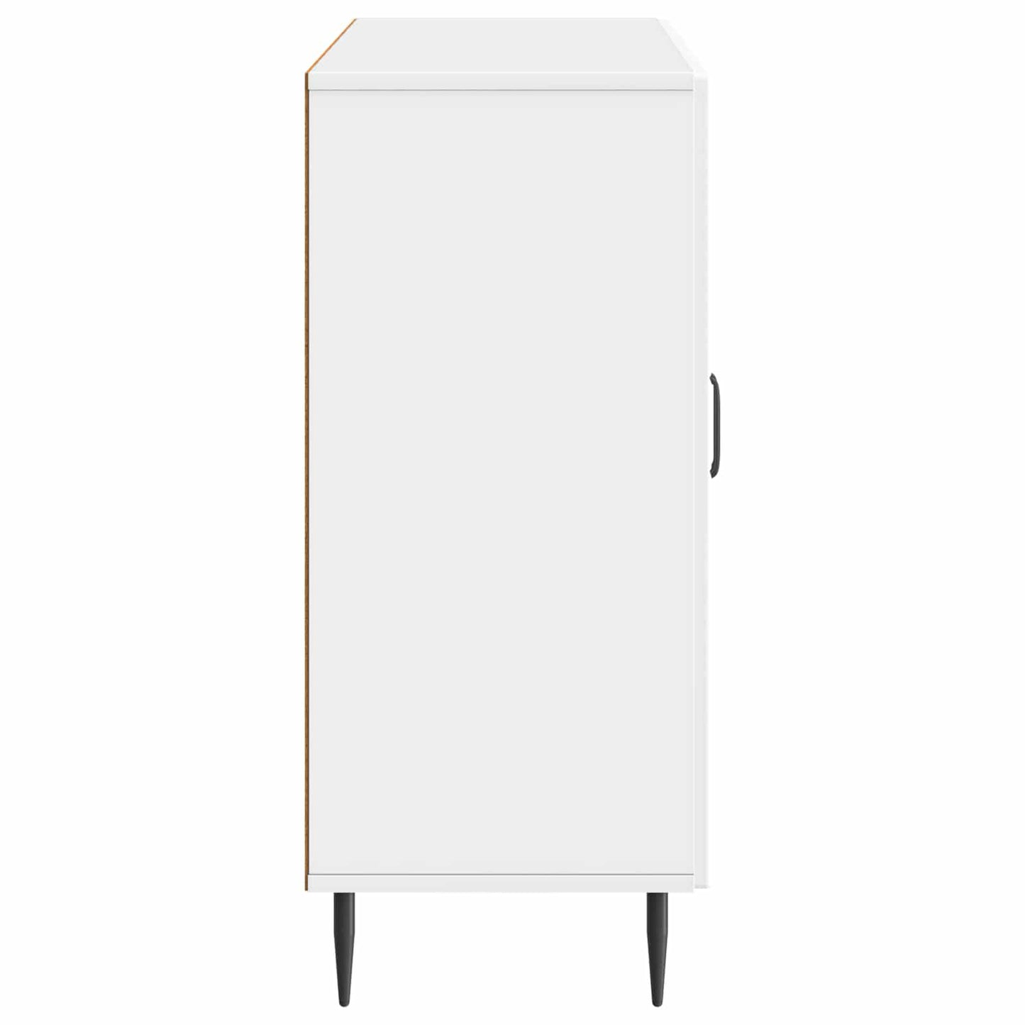 Dressoir Hoogglans Wit 89 x 34,5 x 80 cm Bewerkt hout