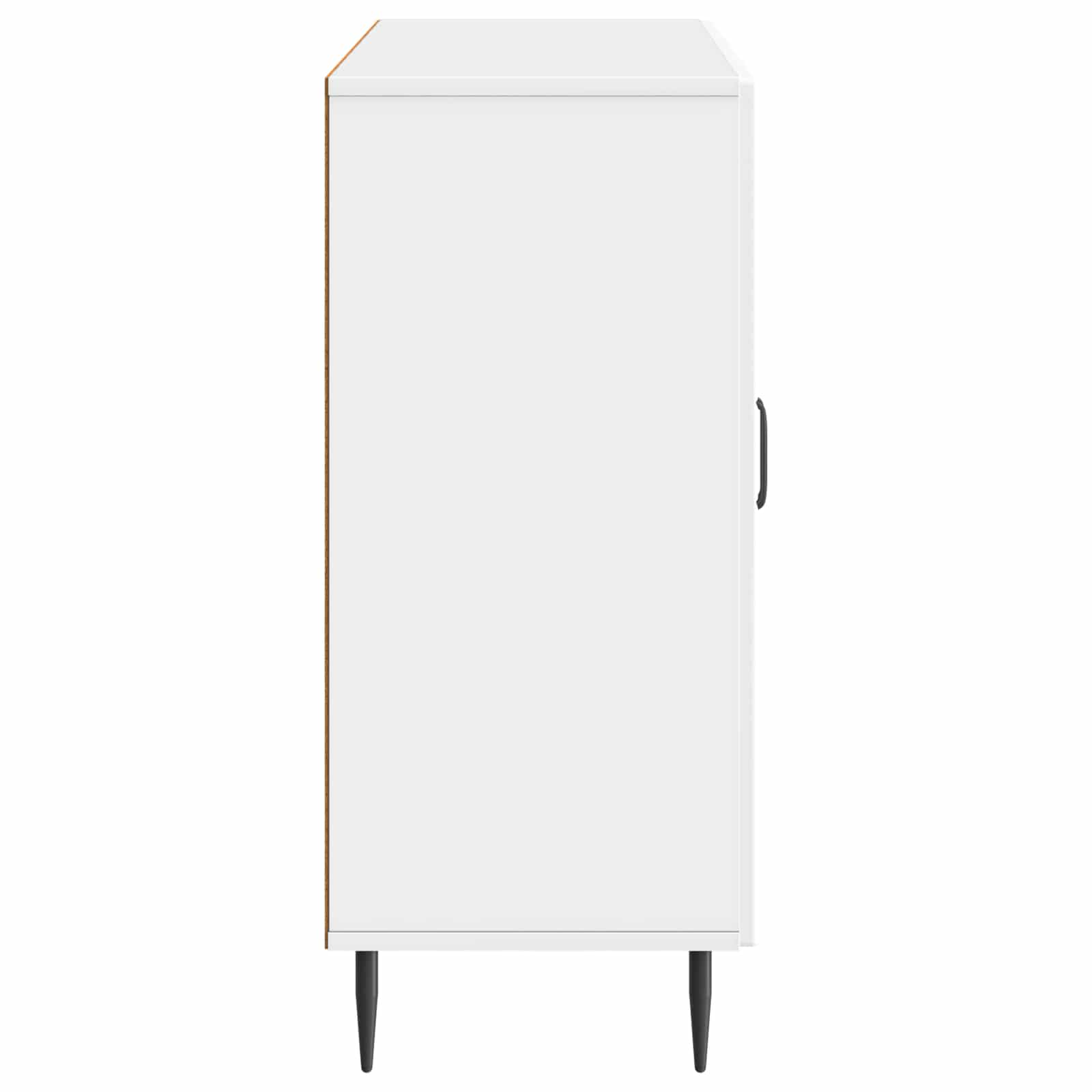 Dressoir Hoogglans Wit 89 x 34,5 x 80 cm Bewerkt hout