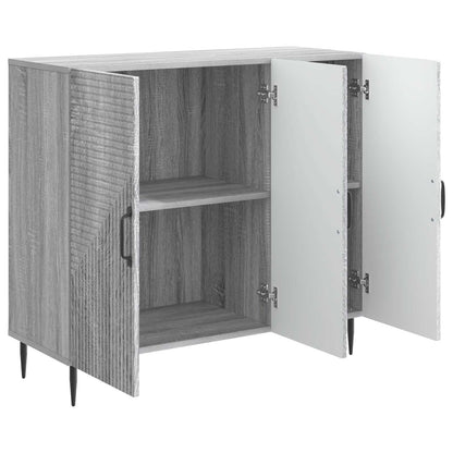 Dressoir Grijs sonoma 89 x 34,5 x 80 cm Bewerkt hout