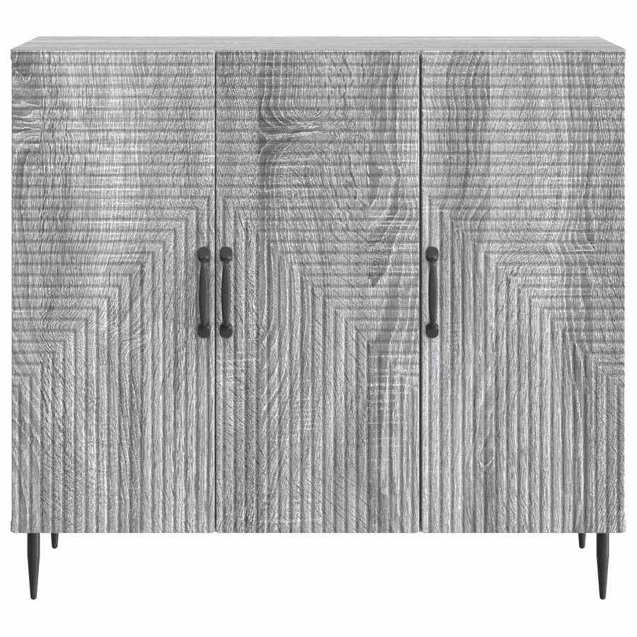 Dressoir Grijs sonoma 89 x 34,5 x 80 cm Bewerkt hout