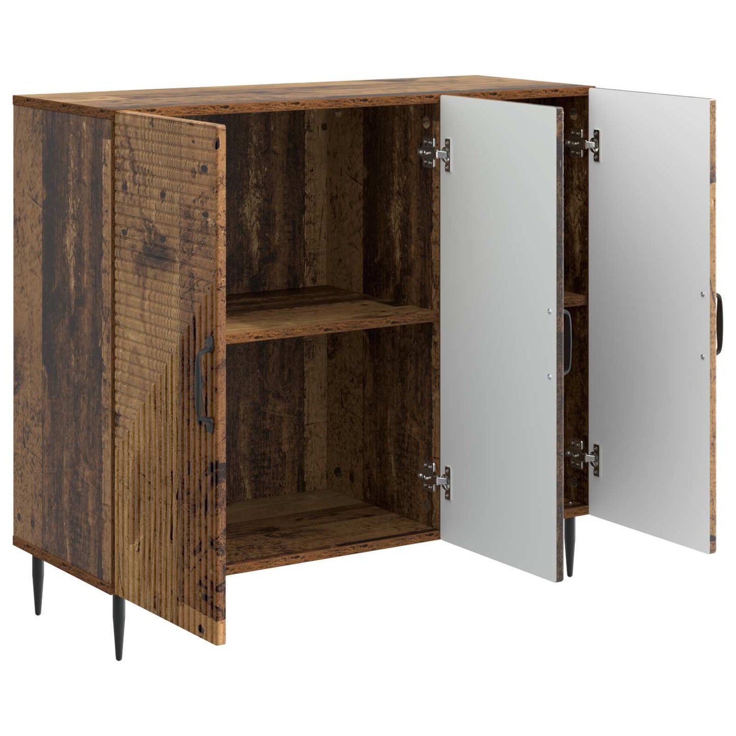 Dressoir Oud hout 89 x 34,5 x 80 cm Bewerkt hout