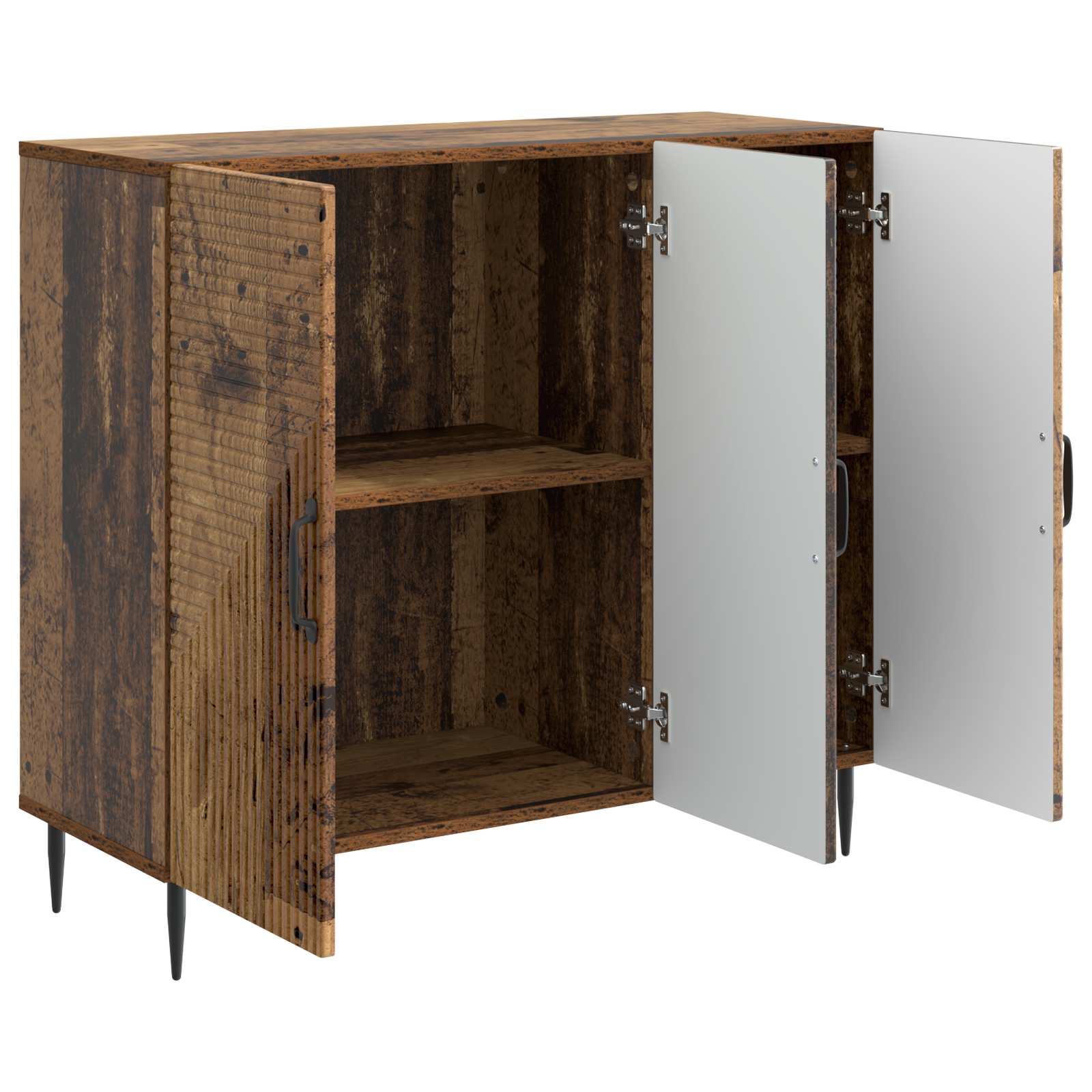 Dressoir Oud hout 89 x 34,5 x 80 cm Bewerkt hout