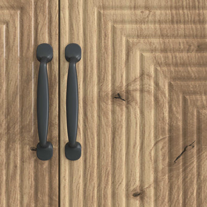 Dressoir Artisanaal eiken 89 x 34,5 x 80 cm Bewerkt hout